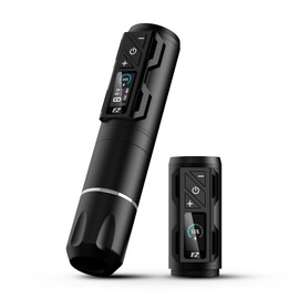EZ P2S Pro Wireless Tattoo Gun - Rotary Tattoo Machine Pen with Extra OLED Digital Display 1800mAh Battery Power Supply Tattoo Equipment Supply for Tattoo Artist