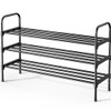 Kitsure Shoe Rack - 3-Tier Space-Saving Shoe Organizer & Shoe