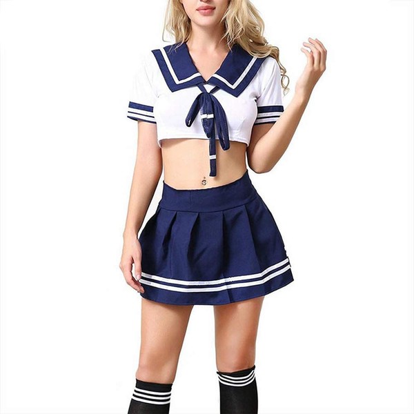 Japanese Schoolgirl Cosplay Lingerie Kawaii Anime Schoolgirl Role Play Costume Cute Lolita Bikini