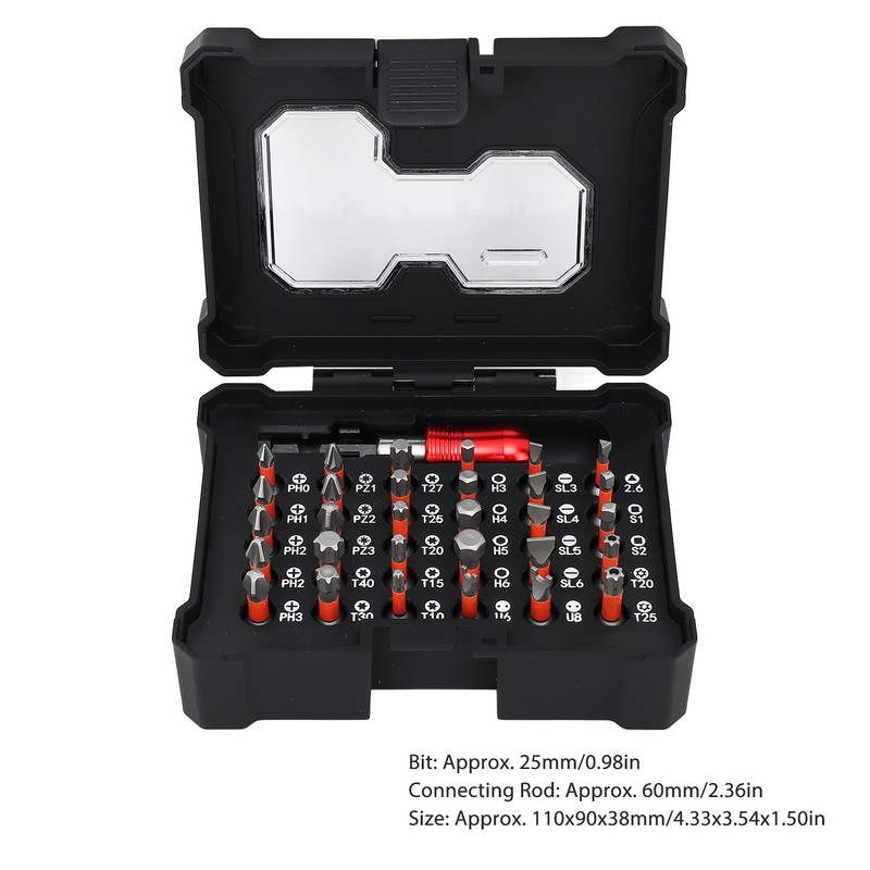 31 Pcs Screwdriver Bit Set Multi Functional S2 Alloy Steel