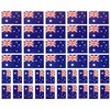 40 Removable Stickers: Australia Flag, Australian Party Favors, Decals