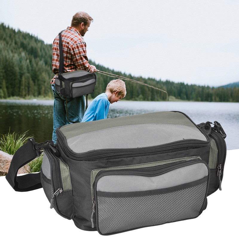 600D Oxford Fabric Square Waterproof High Capacity Outdoor Single Shoulder