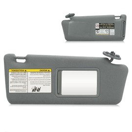 Sun Visor for 2005-2015 Toyota Tacoma Without Light, Right Passenger Side Gray Sunvisor Replacement 74310-04081-E0