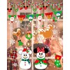 JMHACHY Christmas Window Clings - 9 Sheets 166 Pcs Cute