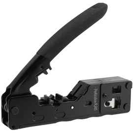 YUPVM Cat5 Cat6 Cat7 Pass Through Crimper for RJ45 RJ12 RJ11 Network Connectors Modular Plugs Ethernet Cables EZ Crimp Tool