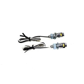 V-Twin 33-1683 Chrome Burdett License Plate Bolt Set with LED