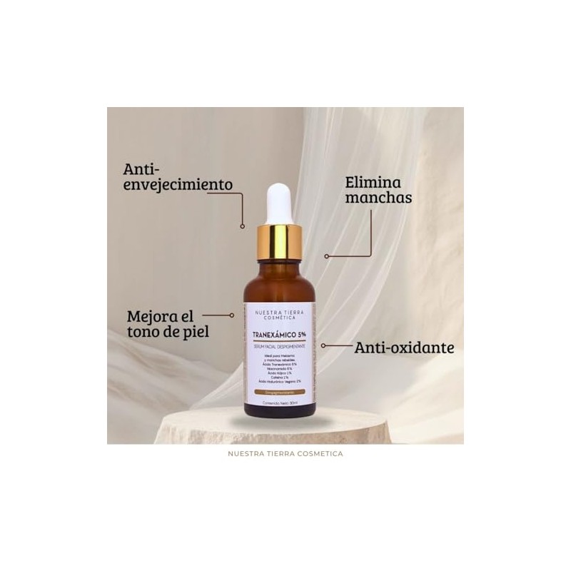 Ácido Tranexámico 5% Para Ojeras, Melasma Y Manchas Rebeldes