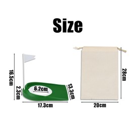 1 Piece Golf Putting Cup, 1 Piece Non Woven Bag, Golf Putting Aid, Golf Putting Machine, Golf Putting Hole Cup and Flag