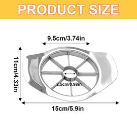 UEAVOID High Performance Apple Slicer, Stainless Steel, Apple Split Cutter, Stable and Durable Apple Corer for Office, Home, Kitchen