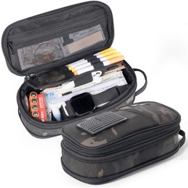 OneTigris Pencil Case, Large Capacity, Pencil Case, YKK Zipper, Simple, Multi-Layer, Multi-functional, Durable, Pencil Holder, Stationery Storage, Small Items, Pen Pouch, For Boys, Working People,