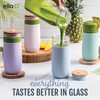 Ello Devon Glass Tumbler , Protective No Sweat Silicone Sleeve