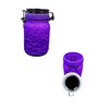 Kitchen 3pc Piece 4.5oz Color Glass Jars with Airtight Lid