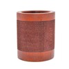 Medifier Vintage Chinese Bamboo Wood Desk Pen Pencil Cup Holder