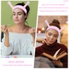 SZJYKF 4PCS Face Wash Headband and Wristband Set, Simple Fuzzy