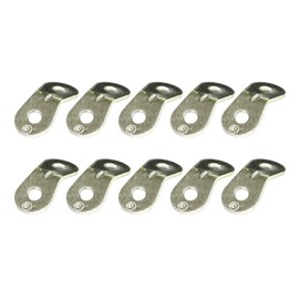 ELLISSE ALM-10 Aluminum Universal Metal Fittings, Silver, 10 Pieces, Rope Diameter Up to 0.12 - 0.2 inches (3.0 - 5.5 mm)