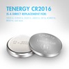 Tenergy CR2016 Battery, CR2016 3V Lithium Battery Watches, Key Fobs,
