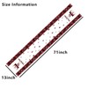 BushWalk Christmas Decorative Table Runner Red Black Buffalo Plaid and