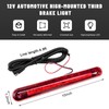 Rdxcv Third Brake Light, 24 LED 12V Waterproof Car High-Mounted