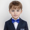 Bskifnn Kids Bow Tie Classic Solid Color Satin Bow Tie