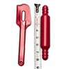 Tupperware Rolling Pin Spatula Pie Crust Pastry Roller RED