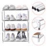 Jucaifu Jucaifu Stackable Small Shoe Rack, Entryway, Hallway and Closet