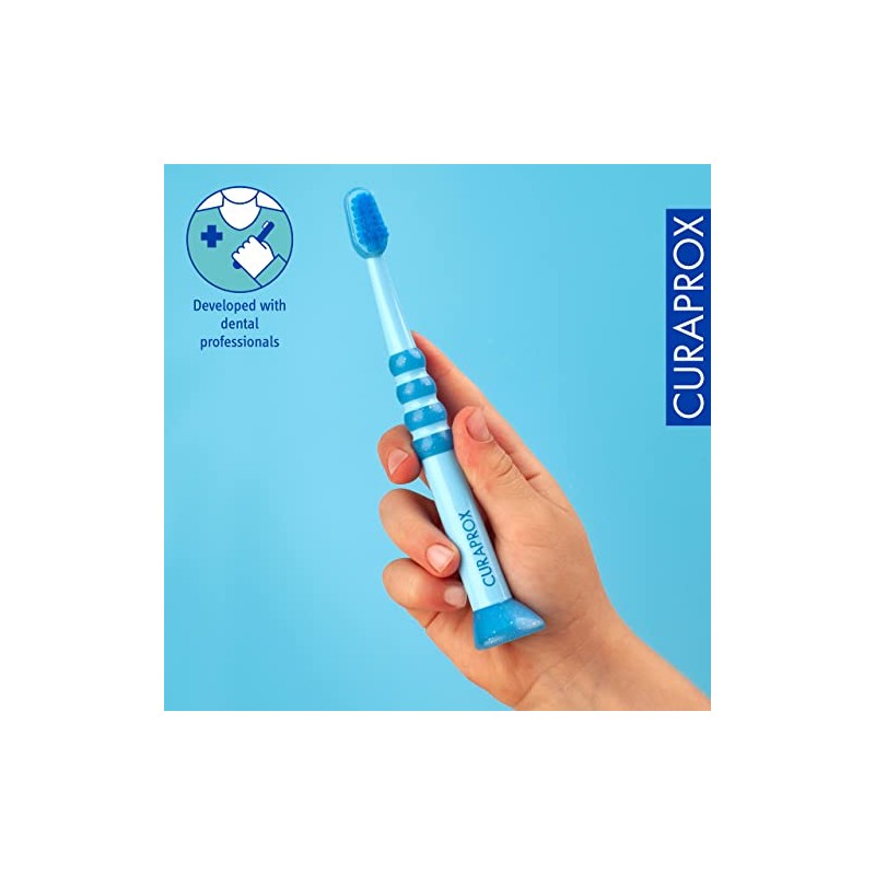 Curaprox Cepillo de dientes para bebé (paquete de 3); cerdas