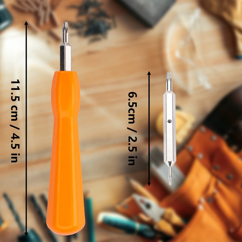 AccEncyc Doorbell Screwdriver Replacement Double-ended T6 T15 Ring Screwdriver Screwdriver