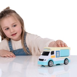 Teamsterz Mighty Machines Small Ice Cream Van Toy | Light And Sound Childrens Sweetie Ice Cream Truck For Kids | Kid's Play Figures And Vehicles Toy Car Set | Suitable For Ages 3+