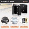 MorScan 4 Pack E-Track Connector with Square Plates, E Track