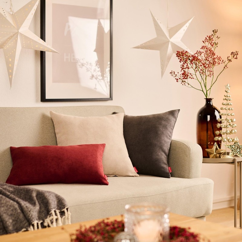 Blumtal Chenille Cushion Cover - Cuddly Sofa Cushion with Hidden