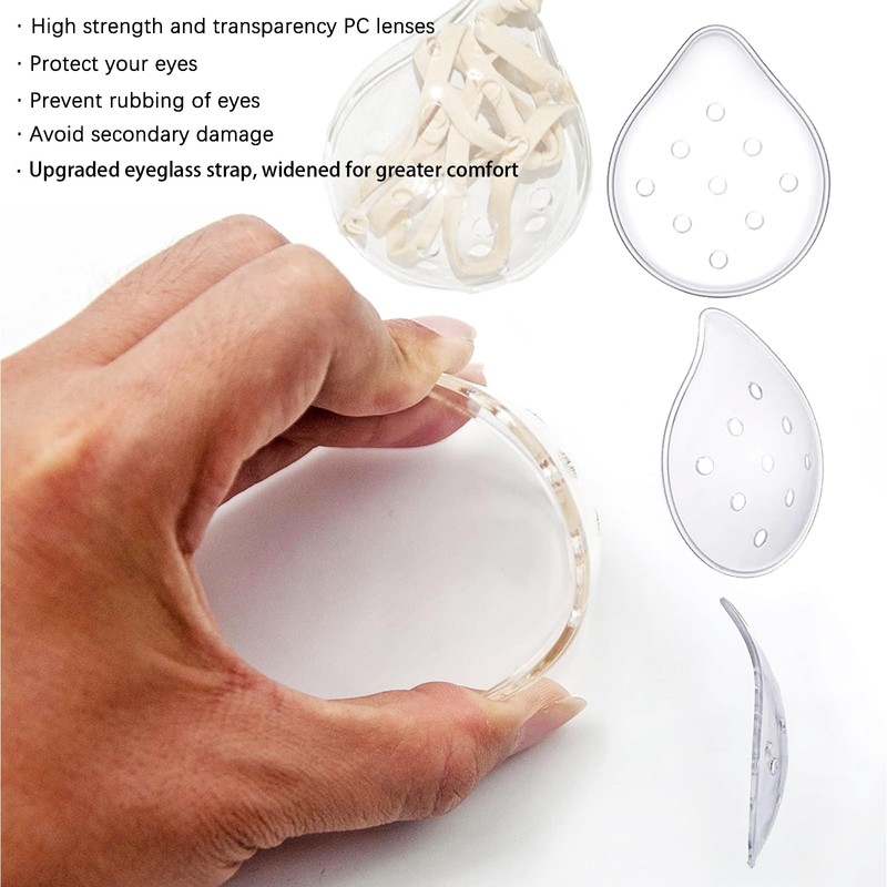 ZBJBinCH Transparent Ventilated Eye Patches 2 PCS Cataract Sur-Gery Recovery