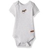 Robeez Baby Infant Bodysuit, top Dog Light Grey, 3 Months