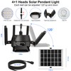 Auzev Solar Shed Light Indoor Outdoor Upgrade 176 LED 4