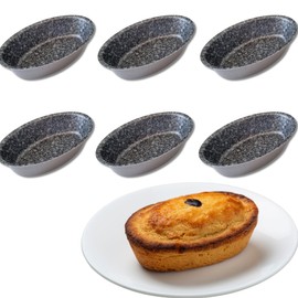 Sunrise Baking Moulds for Leccesi Pasticciotto Leccese Aluminium Baking Mould with Non-Stick Coating in Stone Look 100% Made in Italy Size 10.5 x 7 cm (6)