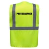 Photographer Superior Zipped Hi Vis Vest High Visibility Safety Waistcoat
