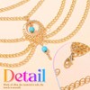Nicute BohoTurquoise Anklet Gold Ankles Layered Foot Jewelry for Women