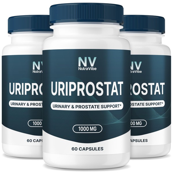 NutraVibe (3 Pack) Uriprostat – Daily Prostate Support Formula with