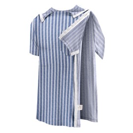 Poriff Men Post Shoulder Surgery Shirt Chemo Rehab Must Haves Port Access Clothing Rotator Cuff Surgery Snap Adaptive Clothes Dialysis