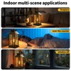 AYTPU 2 Pack Solar Lanterns Outdoor, Hanging Glass Solar Lights