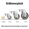 50 mm Furniture Castors Small Set of 4 Castors with