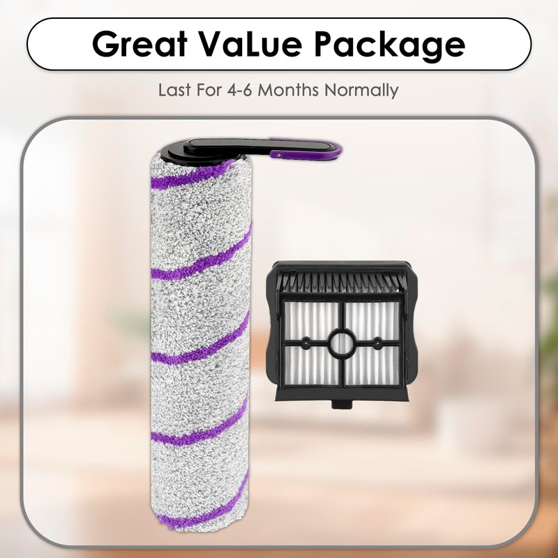 (2 Pack) S20 Pro Replacement Brush Rollers and HEPA Filters