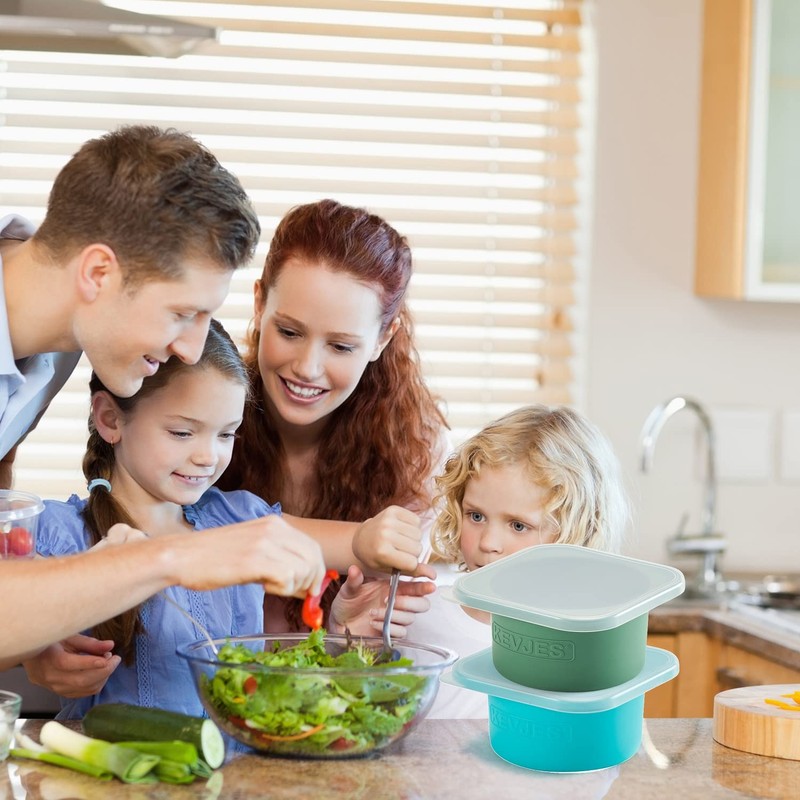 500ml Individual Pizza Dough Proofing Container with Airtight Lid –