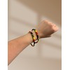 African Pride Beaded Stretch Bracelet Set, Red Yellow Green Black