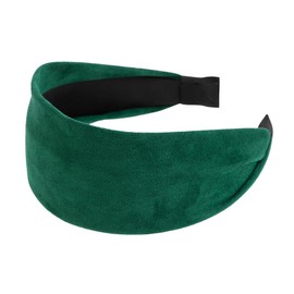 axy Wide Headband with Light Flannel Beautiful Women's Headband Hair Accessories Hair Band Hairband HR10A (Green)