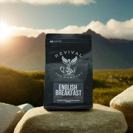 Revival Tea Company English Breakfast Tea - Traditional Black Tea Blend made of Assam, Ceylon, Kenyan, and Keemun - Loose Leaf 6 Ounces