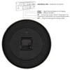 Foxtop Digital Wall Clock with Time, Day of Week and
