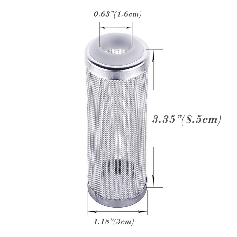 Quickun Stainless Steel Aquarium Flow Fish Filter Guard Net Shrimp