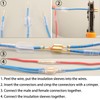 Feggizuli 320pcs Double Bullet Wire Connectors, 3.9mm 3.5mm Male and