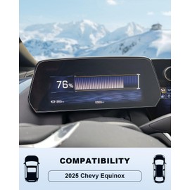 2025 Chevy Equinox Matte Anti-Glare Screen Protector - For Equinox (LT/RS/ACTIV) 11Inch Touchscreen Film, 2025 Equinox Accessories 9H Tempered Glass Infortainment Radio Cover Anti-Fingerprints Scratch