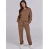 ANRABESS Womens 2 Piece Outfits Lounge Sets Cropped Sweatshirt &